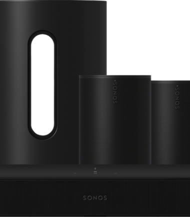 Sonos Beam Zwart + 2x Era 100 Zwart + Sub Mini Zwart