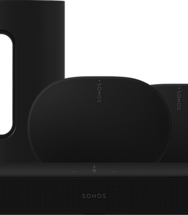 Sonos Beam Gen2 Zwart + 2x Era 300 Zwart + Sub Mini Zwart