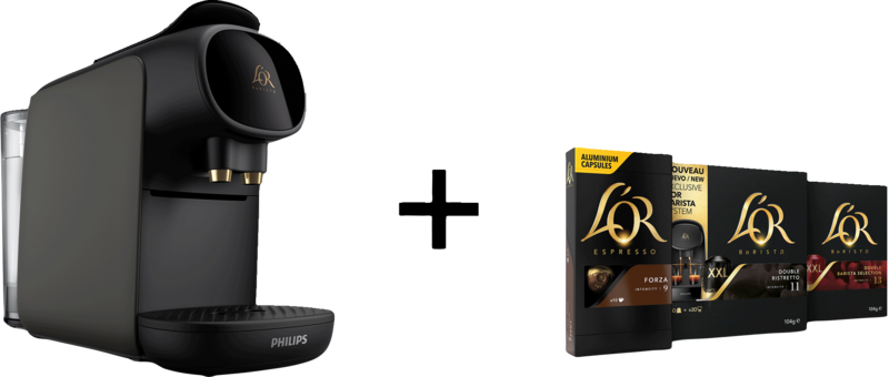 Philips L'OR Barista Sublime LM9012/23 Grijs met koffiecups Philips L'OR Barista Sublime LM9012/23 Grijs met koffiecups - L'or koffieapparaten