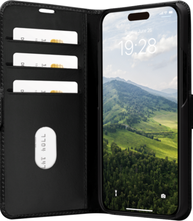 DBramante1928 Copenhagen Slim Apple iPhone 15 Pro Book Case Leer Zwart