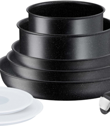 Tefal Ingenio Black Stone Pannenset 8-delig - Bakpannensets