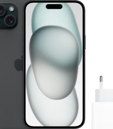 Apple iPhone 15 Plus 128GB Zwart + Apple Usb C Oplader 20W