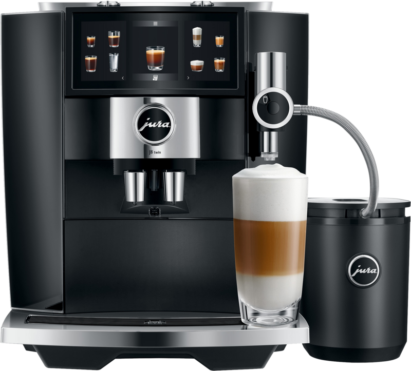 JURA J8 Twin Diamond Black (EA) JURA J8 Twin Diamond Black (EA) - Vrijstaande volautomaten