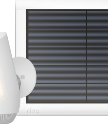 Ring Spotlight Cam Pro - Battery - Wit + usb-C zonnepaneel