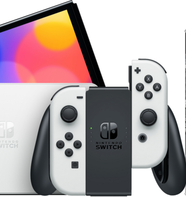 Nintendo Switch OLED Wit + Super Mario Bros. Wonder