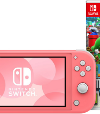 Nintendo Switch Lite Koraal + Super Mario Bros. Wonder