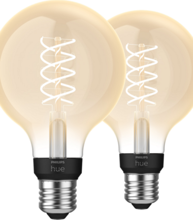 Philips Hue Filamentlamp White Globe E27 2-pack