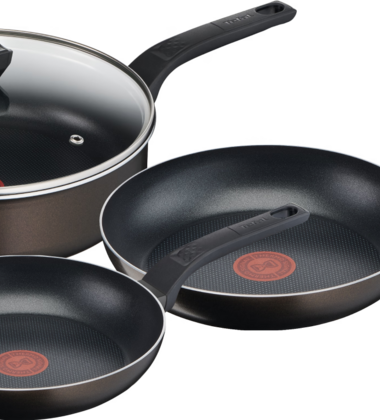 Tefal Easy Cook & Clean Koekenpannenset 24 + 28 cm + Hapjespan 26 cm -