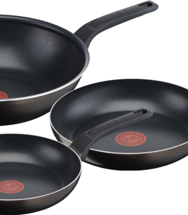 Tefal Easy Cook & Clean Koekenpannenset 24 + 28 cm + Wokpan 28 cm -