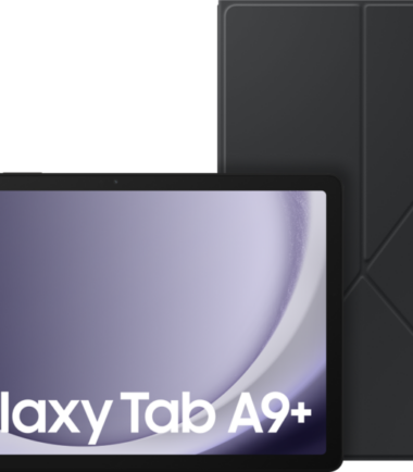 Samsung Galaxy Tab A9 Plus 11 inch 128GB Wifi Grijs + Book Case Zwart