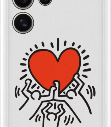 Samsung Galaxy S24 Ultra Keith Haring Suit Back Cover Transparant