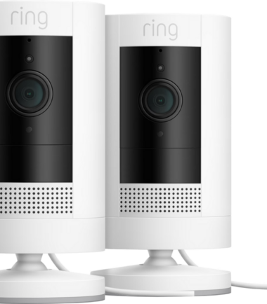 Ring Stick Up Cam Plug-In - Wit 2-pack