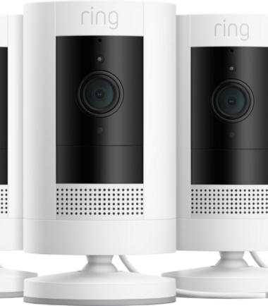 Ring Stick Up Cam Plug-In - Wit 3-pack