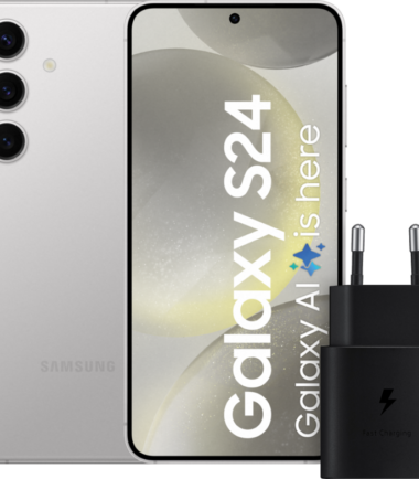 Samsung Galaxy S24 128GB Grijs 5G + Samsung Snellader 25 Watt
