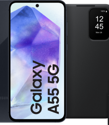 Samsung Galaxy A55 256GB Donkerblauw 5G + Accessoirepakket