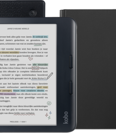 Kobo Libra Colour Zwart + Notebook Sleep Cover Zwart