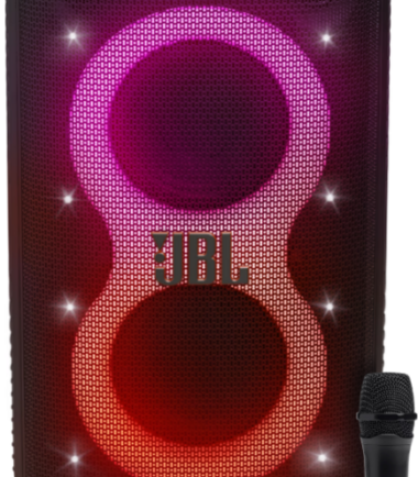 JBL Partybox Stage 320 + Bedrade Microfoon