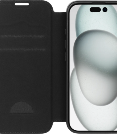 BlueBuilt Apple iPhone 16 Book Case Leer Zwart