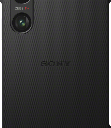 Sony Xperia 1 VI Back Cover Zwart Met Standaard