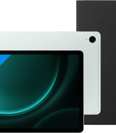 Samsung Galaxy Tab S9 FE 128GB Wifi Groen + BlueBuilt Book Case Zwart