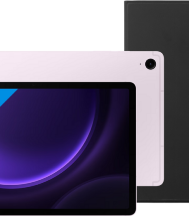 Samsung Galaxy Tab S9 FE 128GB Wifi Paars + Book Case Zwart