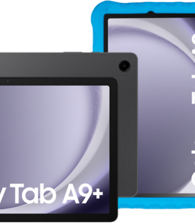 Samsung Galaxy Tab A9 Plus 11 inch 64GB Wifi Grijs + BlueBuilt Kids Cover Blauw