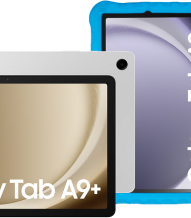 Samsung Galaxy Tab A9 Plus 11 inch 128GB Wifi Zilver + BlueBuilt Kids Cover Blauw