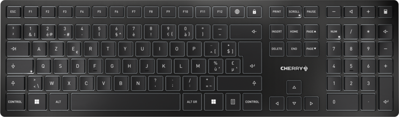 CHERRY KW 9100 SLIM Draadloos Toetsenbord Azerty CHERRY KW 9100 SLIM Draadloos Toetsenbord Azerty