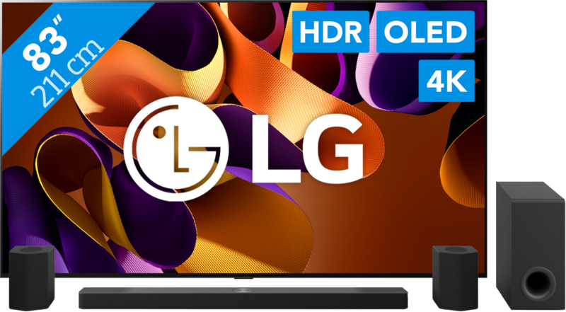 LG OLED83G45LW (2024) + Soundbar LG OLED83G45LW (2024) + Soundbar