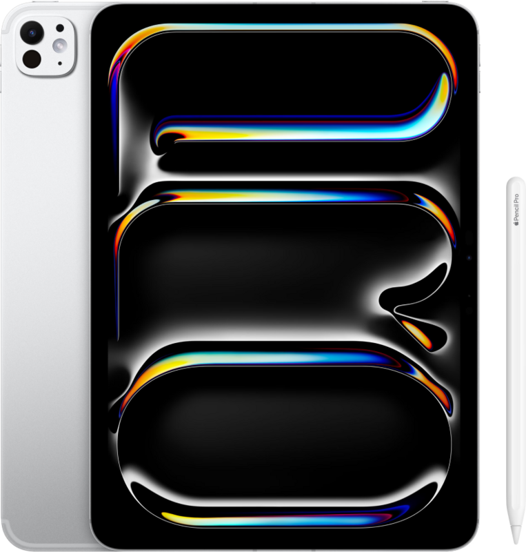 Apple iPad Pro (2024) Nano 11 inch 1 TB Wifi + 5G Zilver + Apple Pencil Pro Apple iPad Pro (2024) Nano 11 inch 1 TB Wifi + 5G Zilver + Apple Pencil Pro