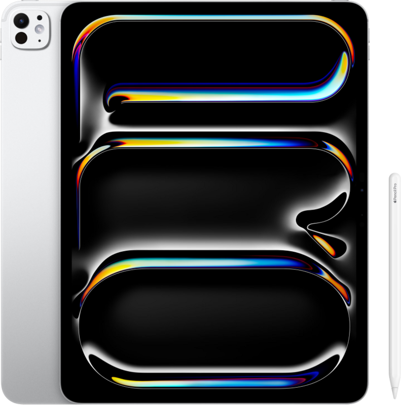 Apple iPad Pro (2024) 13 inch 512 GB Wifi + 5G Zilver + Apple Pencil Pro Apple iPad Pro (2024) 13 inch 512 GB Wifi + 5G Zilver + Apple Pencil Pro