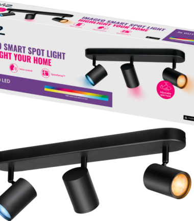 WiZ 3 spots Imageo zwart - Gekleurd en Wit licht - GU10