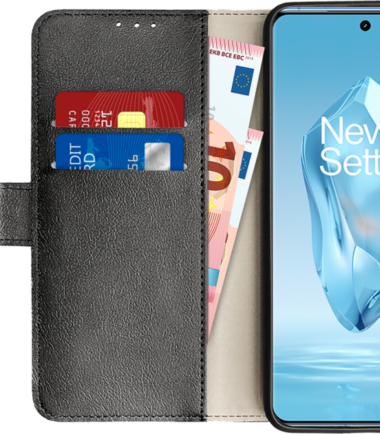 Just in Case Wallet OnePlus 12R Book Case Zwart