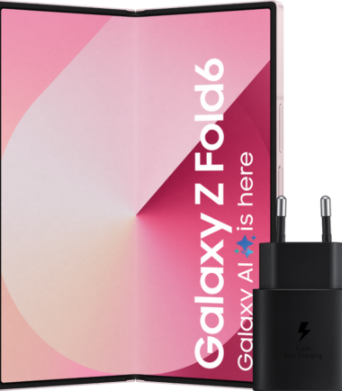 Samsung Galaxy Z Fold 6 256GB Roze 5G + Samsung Oplader 25W Zwart