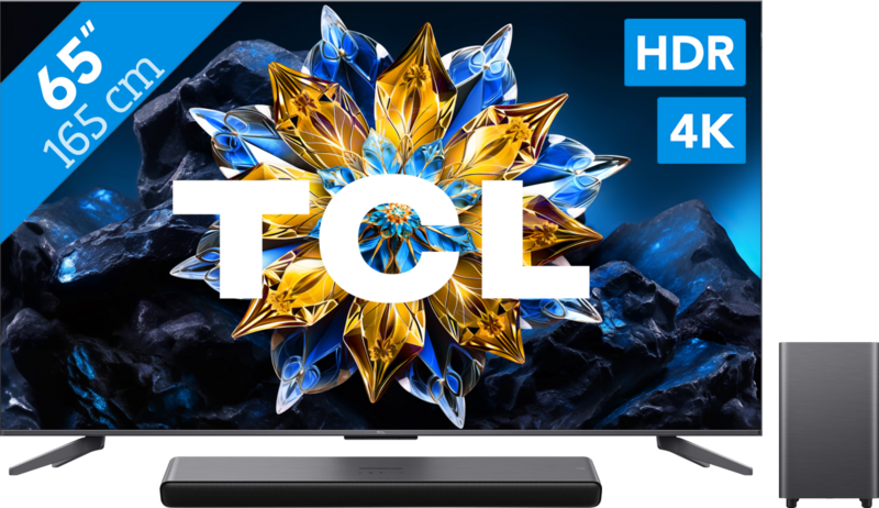 TCL QLED 65C61B Pro (2024) + soundbar TCL QLED 65C61B Pro (2024) + soundbar