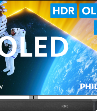Philips 55OLED809 - Ambilight (2024) + Soundbar + Hdmi kabel