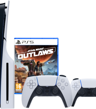 PlayStation 5 Slim Disc Edition + Star Wars Outlaws + Extra Controller Wit