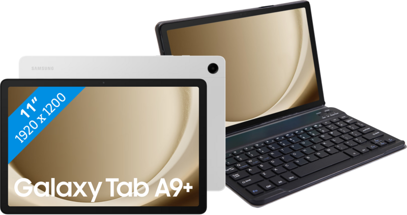 Samsung Galaxy Tab A9 Plus 11 inch 64GB Wifi Zilver + Just in Case Toetsenbord Hoes AZERTY Samsung Galaxy Tab A9 Plus 11 inch 64GB Wifi Zilver + Just in Case Toetsenbord Hoes AZERTY