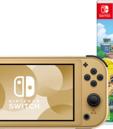 Nintendo Switch Lite Zelda Edition + Animal Crossing: New Horizons