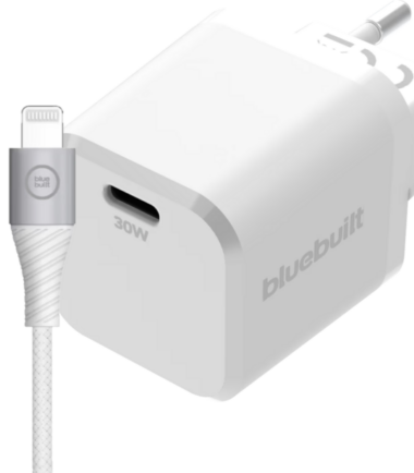 BlueBuilt Power Delivery Oplader 30W + Lightning Kabel 1