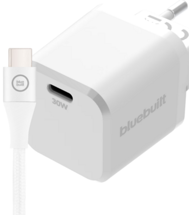 BlueBuilt Power Delivery Oplader 30W + Usb C Kabel 1
