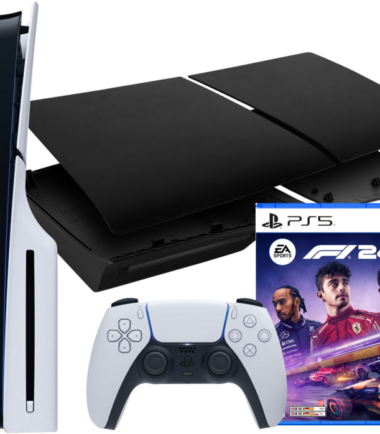 PlayStation 5 Slim Disc Edition + F1 24 + Covers Zwart