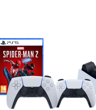 PlayStation 5 Slim Disc Edition + Spider-Man 2 + Extra Controller Wit + Oplaadstation