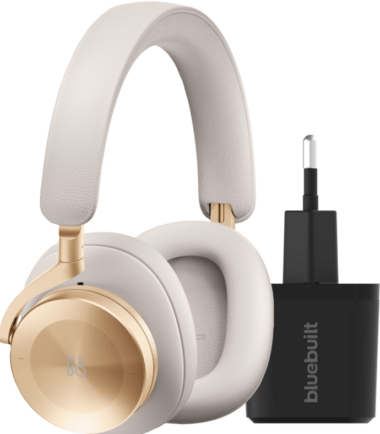 Bang & Olufsen Beoplay H95 Goud + BlueBuilt Quick Charge Oplader met Usb A Poort 18W Zwart