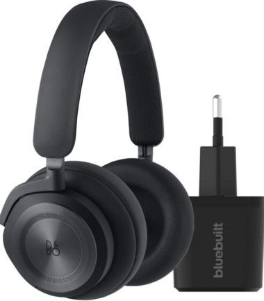 Bang & Olufsen Beoplay HX Zwart + BlueBuilt Quick Charge Oplader met Usb A Poort 18W Zwart