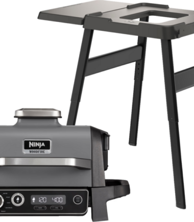 Ninja Woodfire Outdoor Grill OG701EU + Ninja Woodfire Standaard - Elektrische barbecues