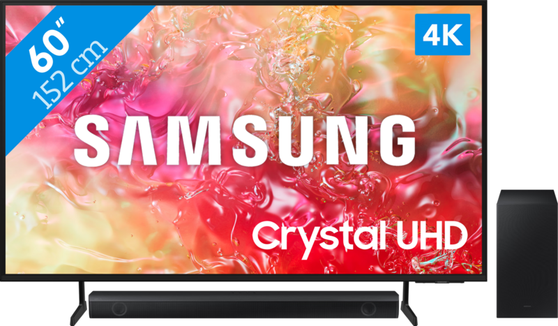 Samsung Crystal UHD 60DU7100 (2024) + Soundbar Samsung Crystal UHD 60DU7100 (2024) + Soundbar