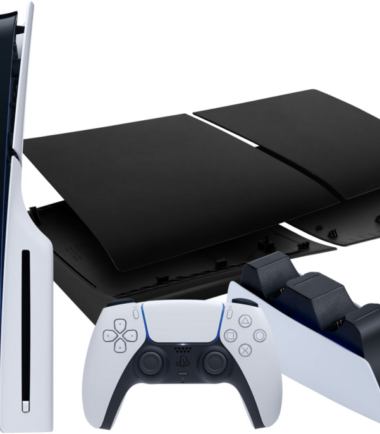 PlayStation 5 Slim Disc Edition + Covers Zwart + Oplaadstation