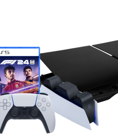 PlayStation 5 Slim Disc Edition + F1 24 + Covers Zwart + Oplaadstation