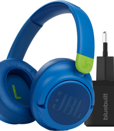 JBL JR460NC Blauw + BlueBuilt Quick Charge Oplader met Usb A